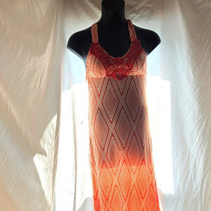 Fun Orange Boho Maxi